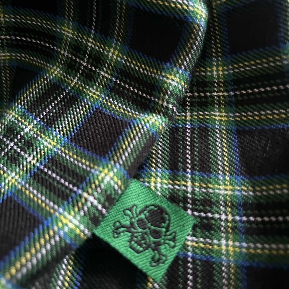 Tripp Plaid Green and Black Mini Skirt - Picture 3 of 6